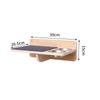 Ceiling-High Solid Wood Cat Tree with Rope Ladder and Jumping Platforms