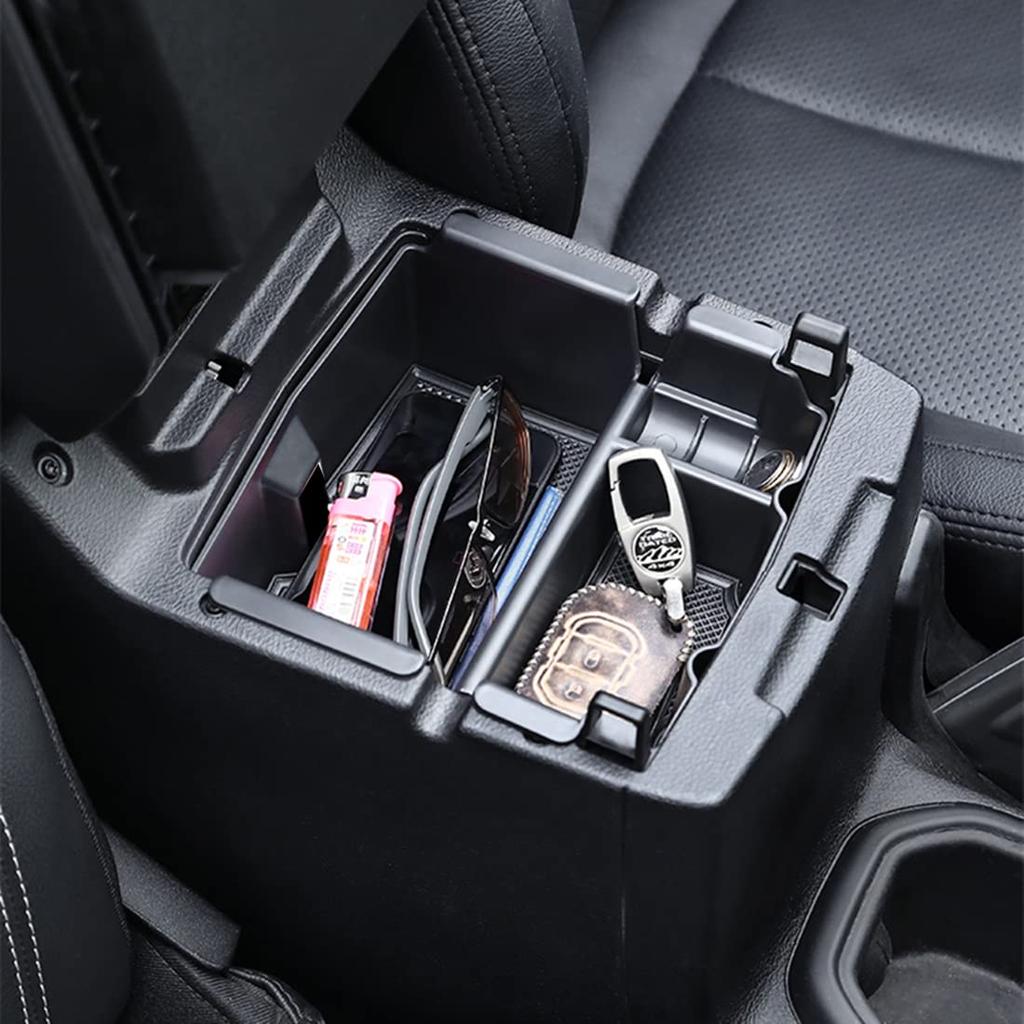 YOCTM Console Box Storage Case for Jeep Wrangler JL 2019 2020 2021 2022 Console Storage Glove Small Item Custom Includes Mat (2018 2023) - Tray, Tray,