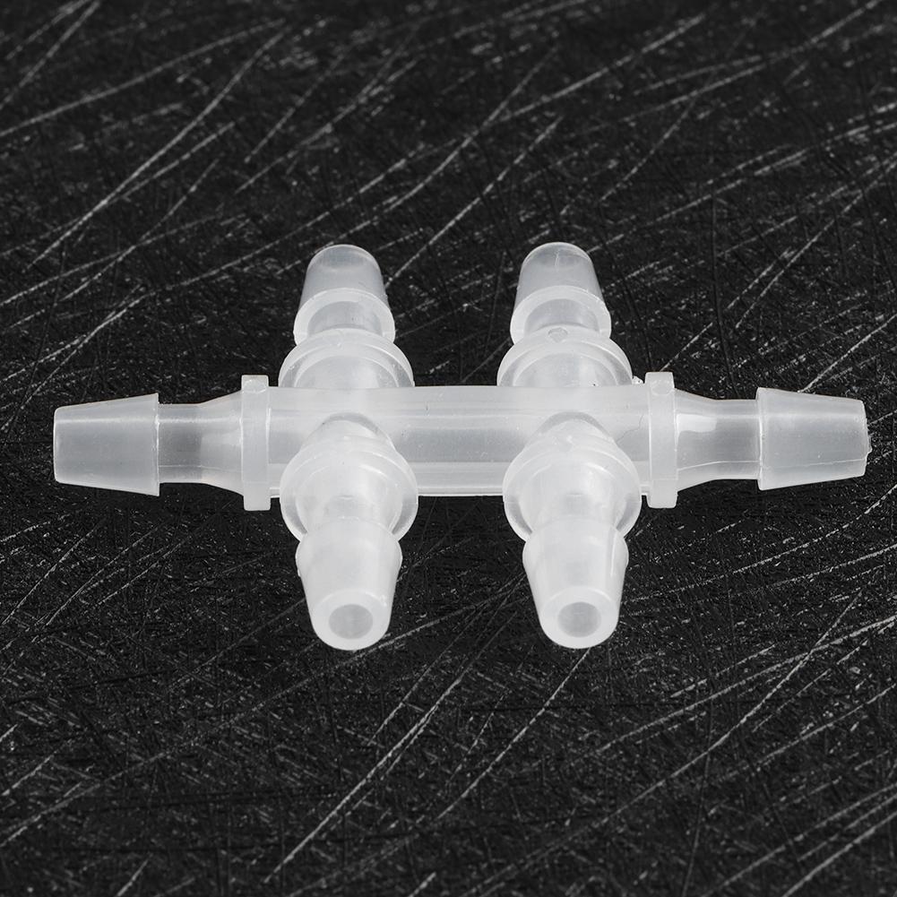10PCS 6-Way Aquarium Water Pipe Adapter Fish   Joint Tube Hose Fittings Connector