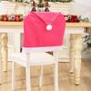 6PCS Christmas Chair Covers, Santa Hat Xmas Chair Covers, Christmas Decorations Indoor Chair Covers For Indoor Kitchen Dinning Room Home Office