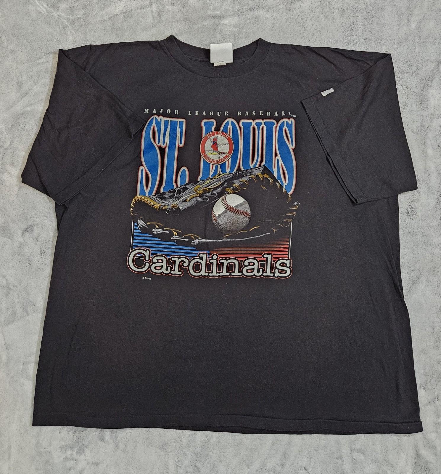 Vintage 90s Logo Athletic Saint Louis Cardinals T-Shirt Single Stitch Size 4X S