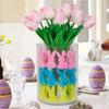 Easter Bunny With Tulips High Elastic Sponge Stamping Flower Arrangement PU Sponge