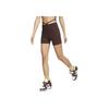 Nike Sportswear Everyday Modern Solid Logo Waistband Design Slim Fit Fitness Shorts Women shorts Brown DV7928-227