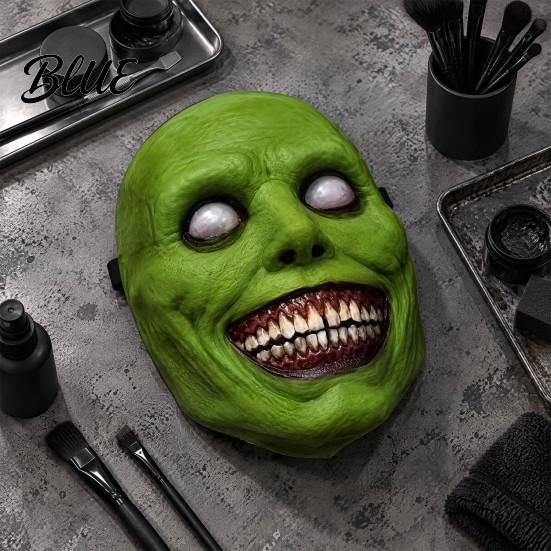 Dehnbares Kopfbedeckung Realistische Scherzmaske Gesichts-Balaklava-Maske für Halloween-Kostüm Gruselig Vollkostüm Netz Erwachsene Dehnbar Fotodruck Party