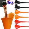 1-3PCS Car Long Stem Fuel Funnel Oil Fuel Filling Tools Anti-splash Plastic Oil Funnel Car Motorcycle Refueling Tools