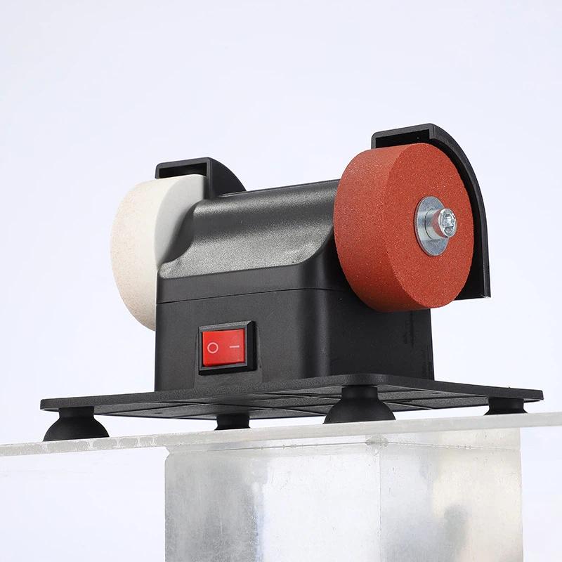 1Pcs Portable Small Grinding Wheel Knife Sharpener Multiuse Sharpening Polishing Tool for Home Restaurant Chef Use