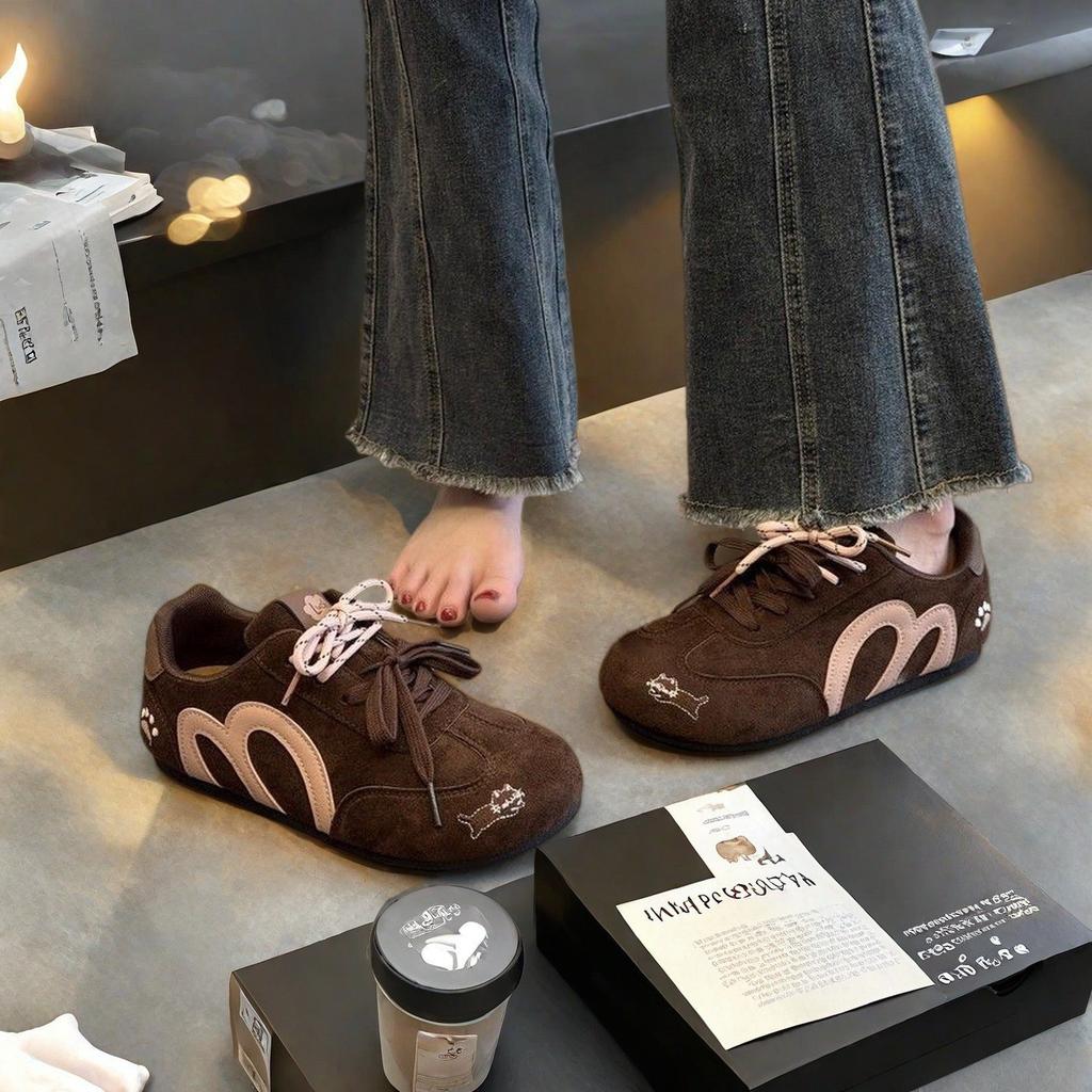 Wear-resistant cat claws casual moral training inner height increase spring student soft-soled non-slip women's shoes