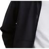 Uniqlo Solid Color Zipper Hooded Drawstring Cardigan Sweatshirt Unisex Sweatshirt Black 460324-09