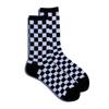1 Paire Femmes Et Hommes Coton Mi-Longueur Damier Sport Décontracté Polyvalent Chaussettes Mode So P0V7