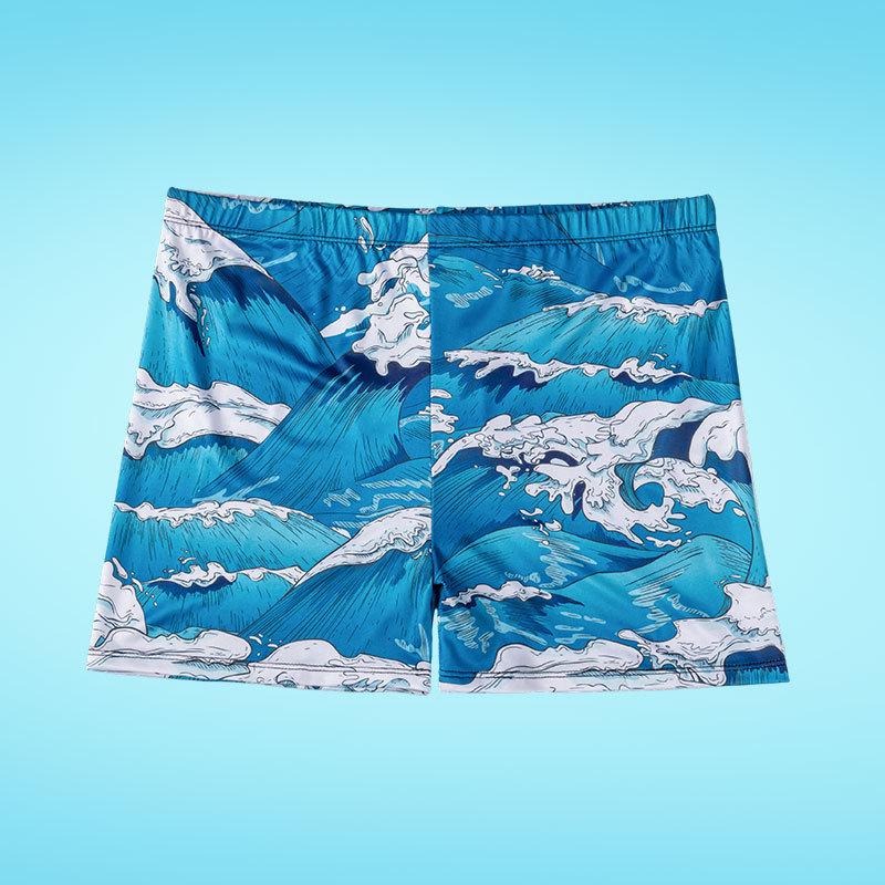 Men's Quick-Dry Flat Leg Plus Size Swim Trunks - Casual Sport Beach Shorts