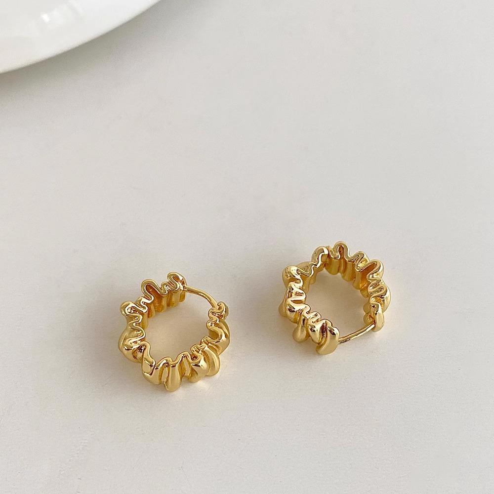 Fashion Irregular Metal Pendant Earrings for Women Personalized Geometric Circle Splicing Earring Ladies Girl Travel Accessories