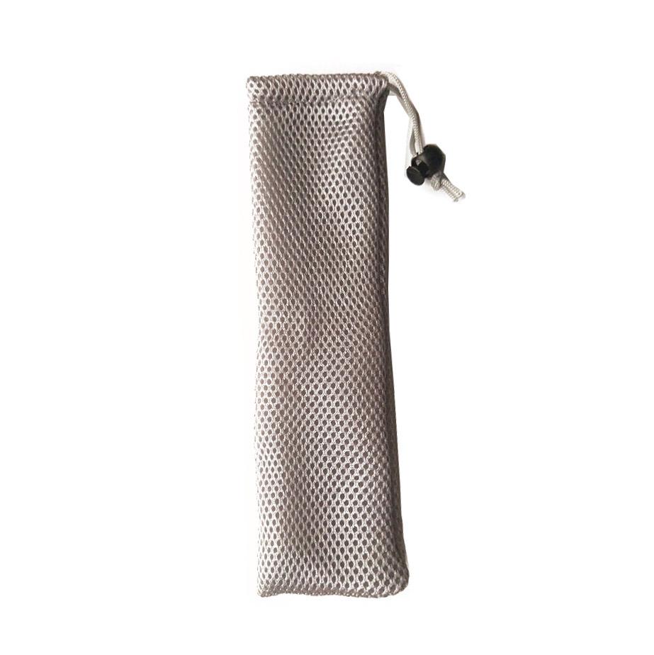 

26cm Straw Bag Portable Travel Mesh Bag Straw Pouch Straw Carrying Case for Straw Cutlery Fork Spoon Tableware Sets Wholesale