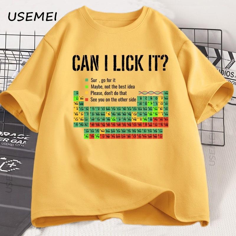 

Periodic Table T Shirt Men Women Periodic Table T-shirt Casual Chemistry Teacher Tshirt Round Neck Short Sleeve S
