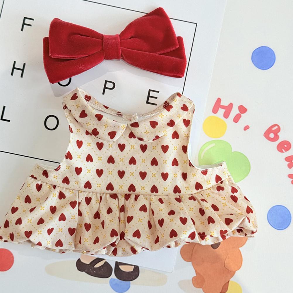 For 17cm/38cm Labubu Doll Clothes Fashion Dress Sweater Doll Clothes Color Match Cardigan Dolls Accessories Cute Decoration Little Clothes