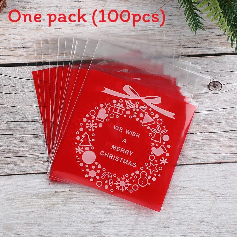 Christmas Sealing Self Food Bag Oxidation Resistant Design Sweets Candies Hard