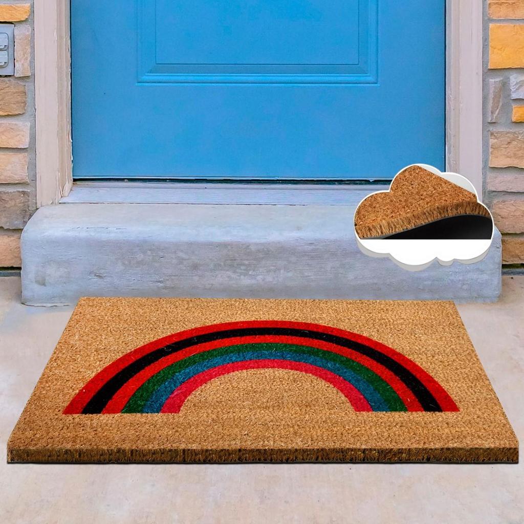 Cheap Coco ARCOBALENO Natural Coco Mat, Bristle Front Door Mat Joom