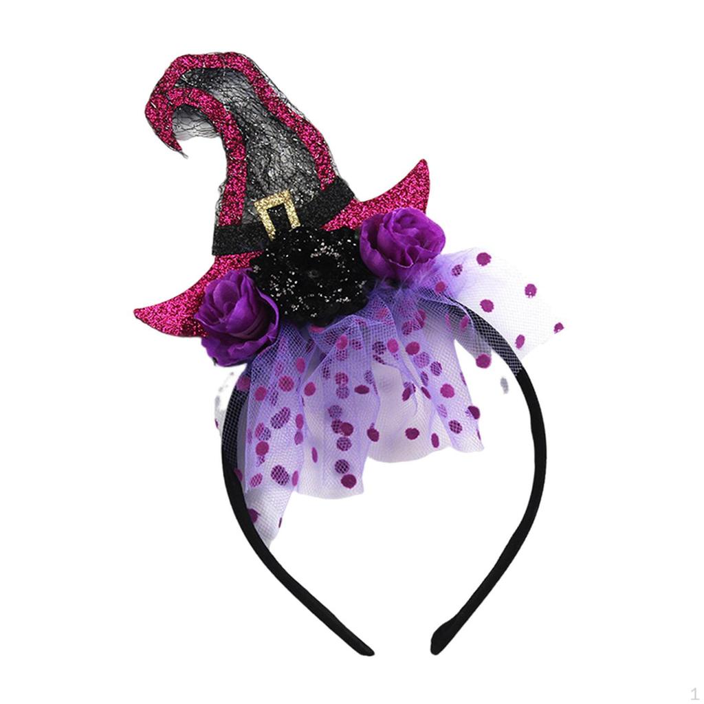 Enchanting Witch Hat Headband for Halloween Festivities