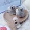 Cute Girls Women Korean Plush Cartoon Bag Accessories Headwear Koala Hairpin Hair Clip