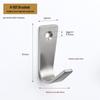 Jinrui Stainless Steel Black Bathroom Hook for Coats and Hats