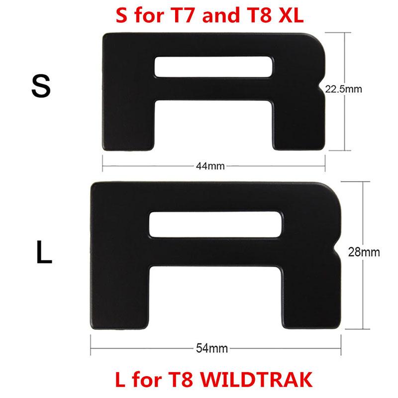 HXGR1 Grille Top Logo Letter For Ford Ranger Grills RANGER 3D Emblem Original Size ABS Sticker With Glue Chromium Styling 6 Color