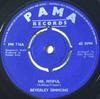 7inch Record BEVERLY SIMMONS  Mr. Pitiful PM716 Pama Records 1968 UK SoulFunk Used