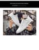 Men's Trendy Cross White Low-Top Cowhide Casual Shoes - Soft Sole, Korean Style