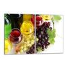 Glas-Kochfeld-Schutzplatte 2x40x52 Wein