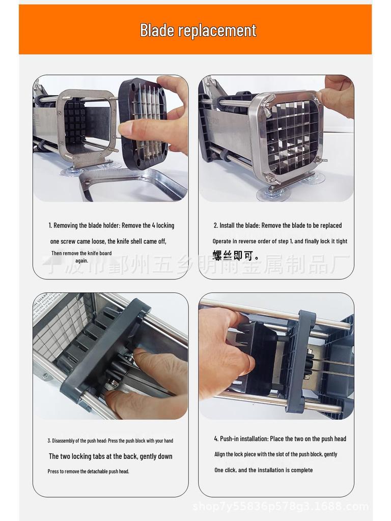 Manual Potato and Fruit Fry Cutter and Shredder