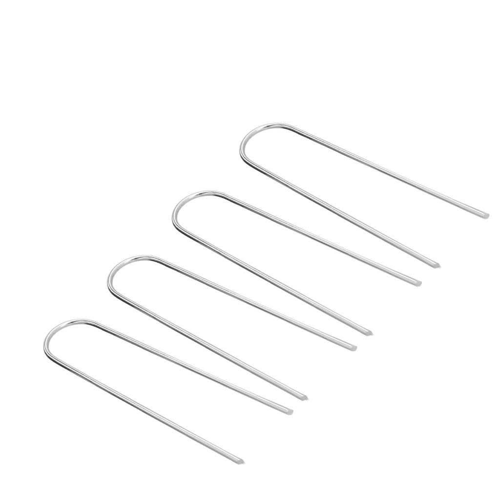 4 Pcs U Shaped Nail Tent Ground Staple High Hardness Stainless Steel Garden Pegs Securing Lawn Supplies
