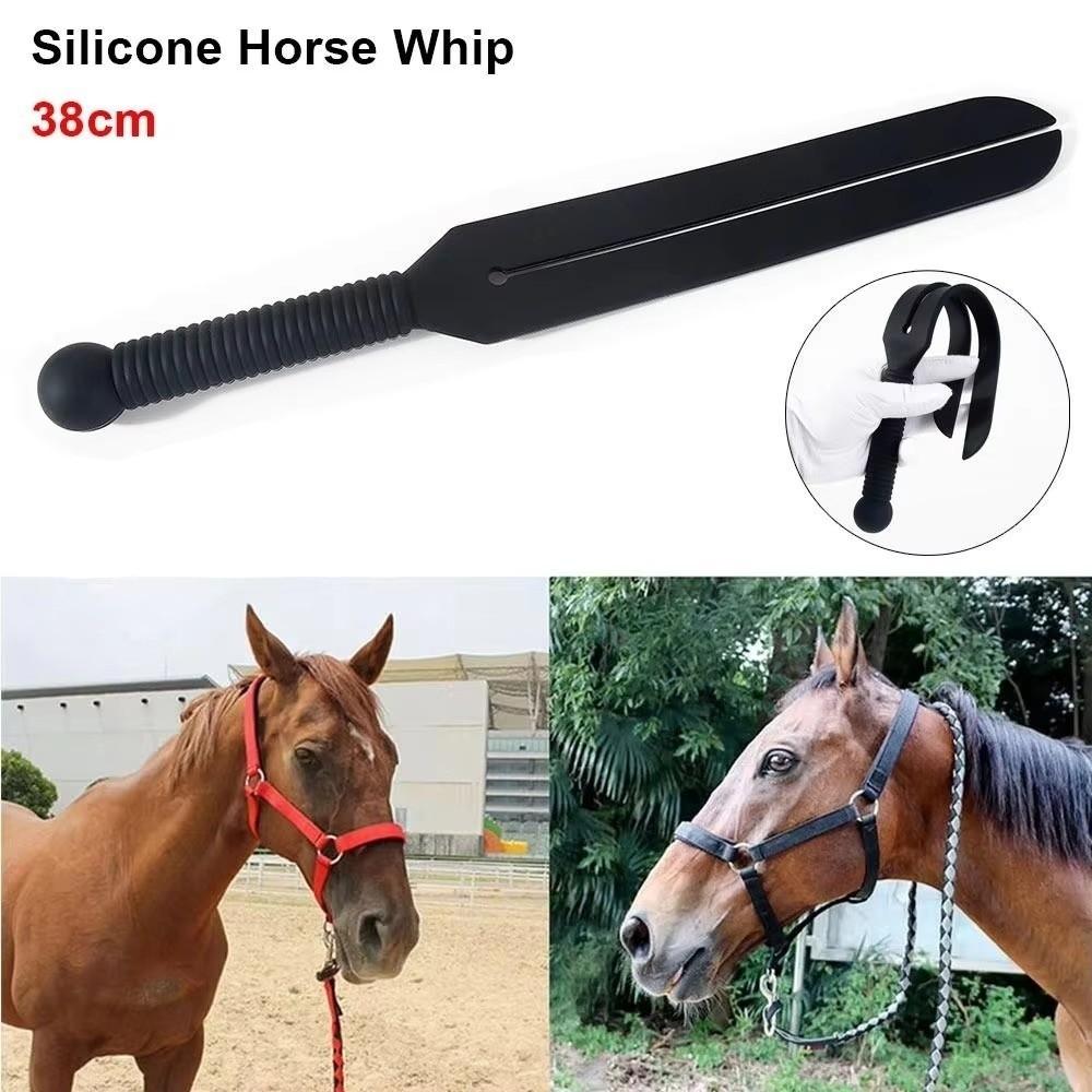 Silicone Horse Riding Whip 38cm Horse Riding Crops Durable Spanking Paddles  Horse Rider
