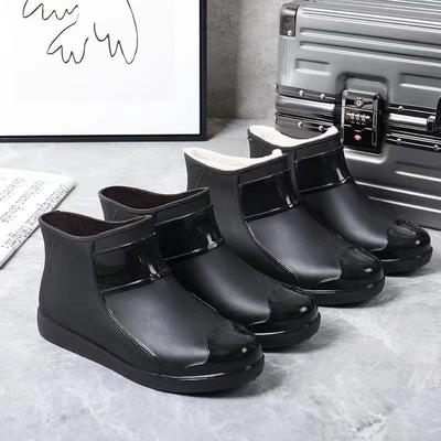 Modische Paar-Regenschuhe, wasserdicht und rutschfest, Outdoor-Angeln, Küchenarbeit Gummischuhe, verschleißfeste Wasserschuhe