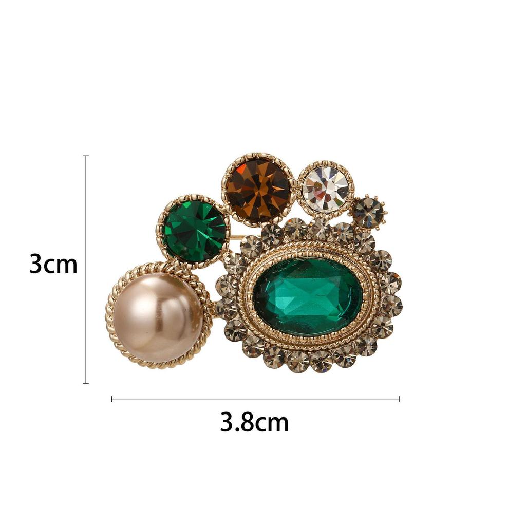 Snowflake & Butterfly Zircon Brooch with Freshwater Pearl for Women's Korean Style Suit Coat