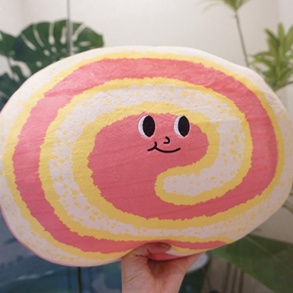 40cm Creative Cartoon Cake Bread Plush Toys Stuffed Cute Swiss Roll Food Snack Decoration Birthday Party Gift Home Decoration