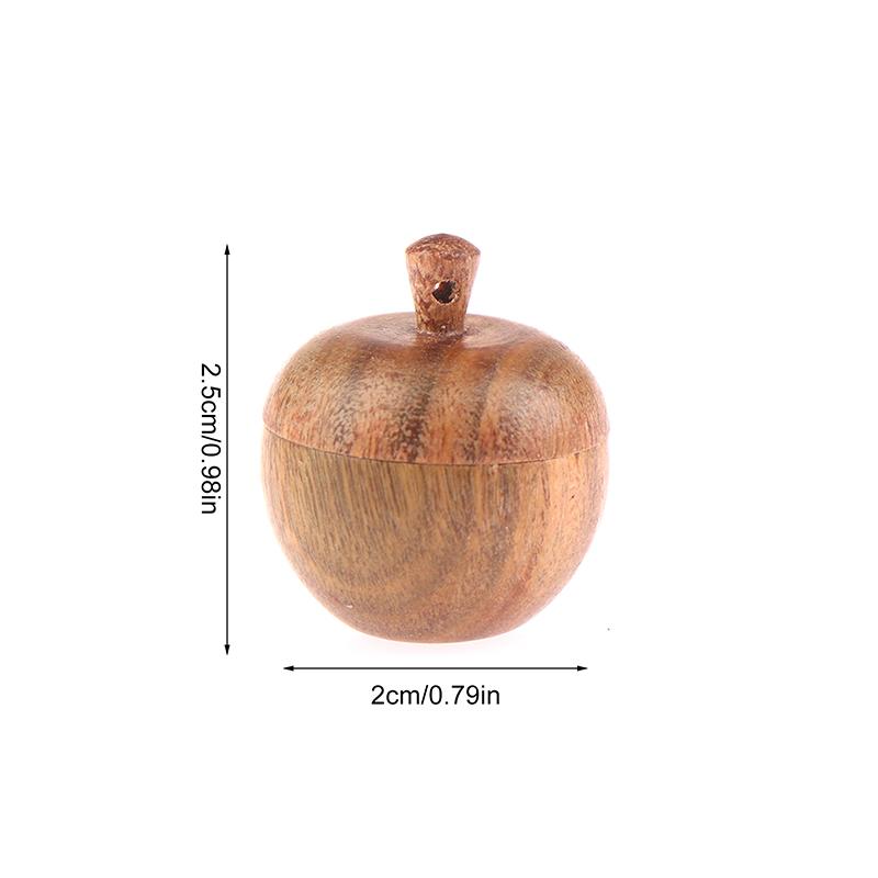 1PCS Wood Medicine Pill Box Mini Sandalwood Rescue Pill Case Portable Storage Sealed Pill Box Orgainer For Personal Health Care