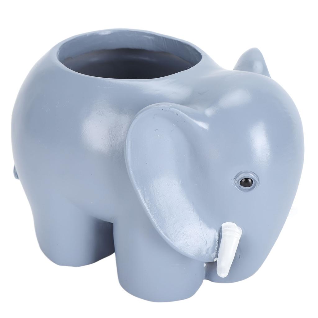 Słonik Sukulent Doniczka Kreatywne Drobne Rzemiosło Żywica Słonik Ozdobna Doniczka na Patio