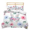 Kit 3D Digital Printing Quilt Cover Illustration Rabbit Cartoon Three-Piece Set Four-Piece Set