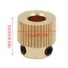 Brass Gear Rotable Extruder Wheel Universal Portable Drive Gear Resuable Brass Fitting 40