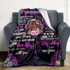 1PC To Granddaughter Inspirational Quotes Blanket, Throw For Sofa, Bed, Travel, Printing Blanket With Soft And Warm Fabric yy250918195