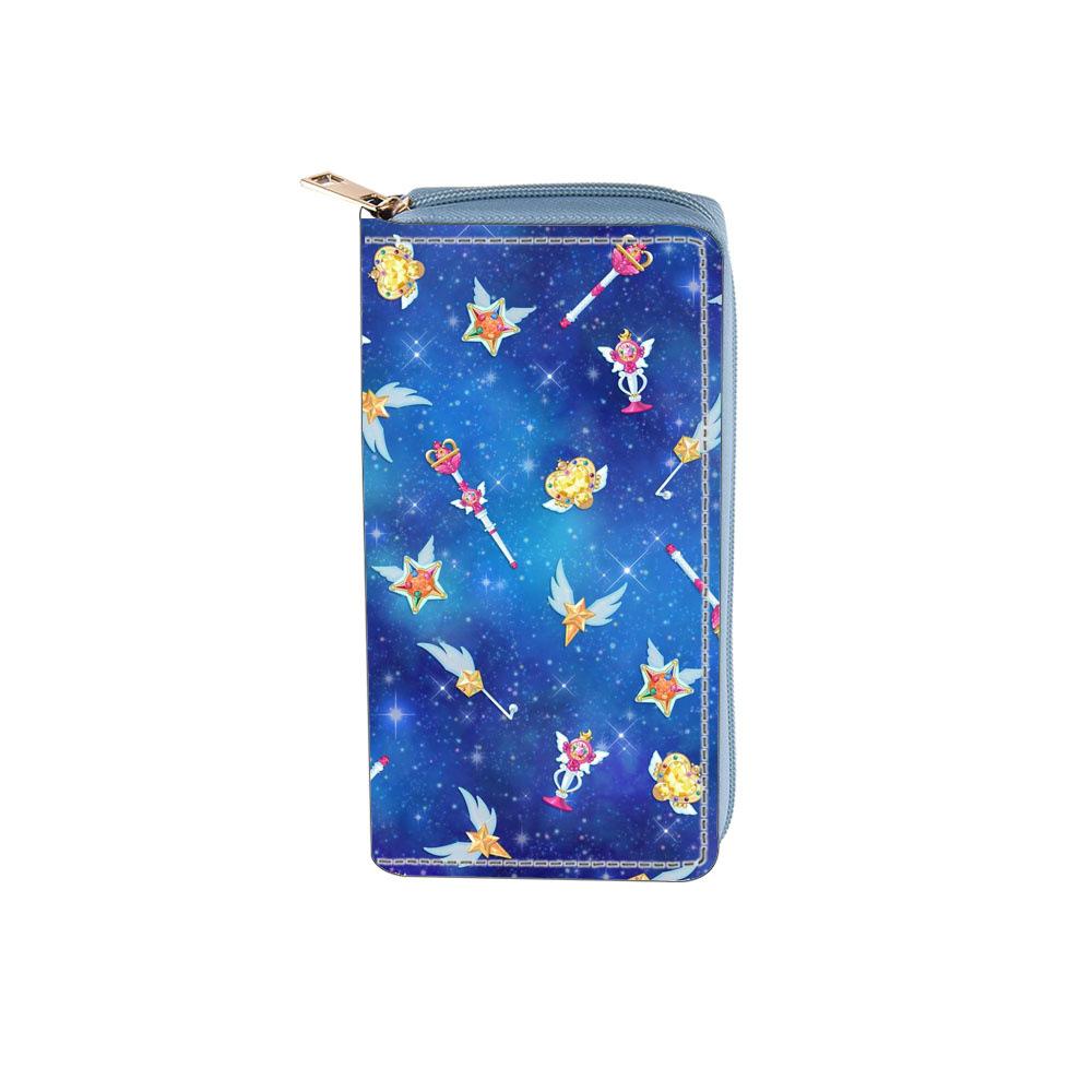 Cartoon Long Zipper Wallet Wallet Clutch Sailor Moon