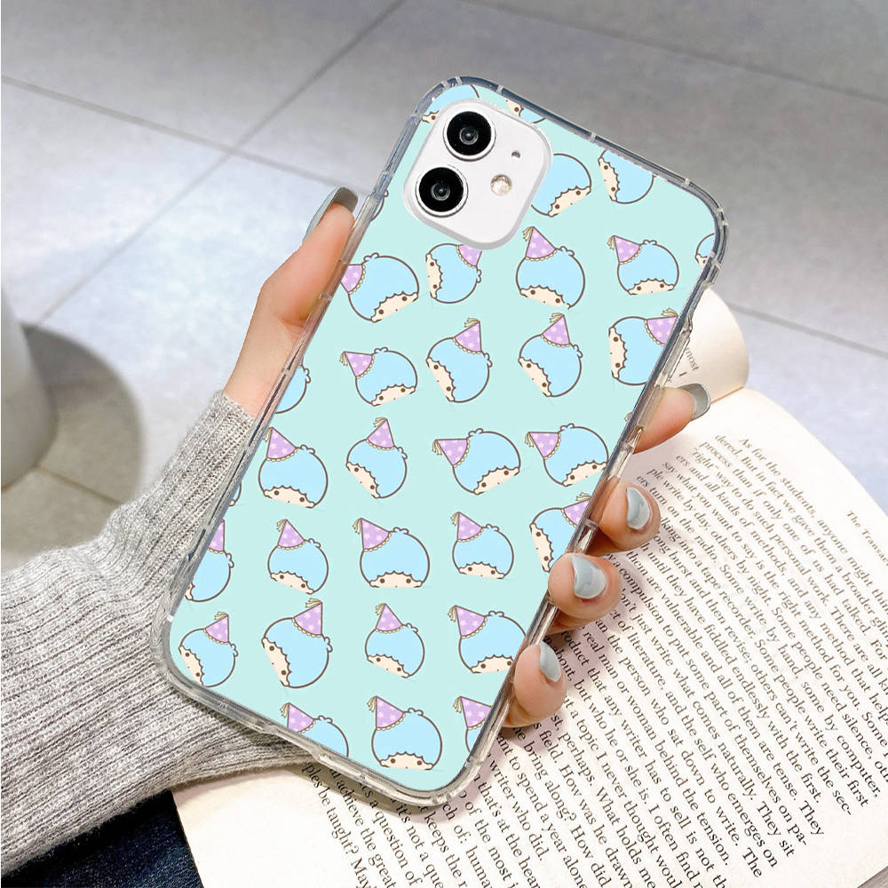 Case for Samsung A04 A14 A23 A34 A54 M23 M33 M52 M53 Realme 10 9 C30S C35 C55 VIVO Y02S Y21 Y51 X80 Pro Transparent Cover LI29 Little Twin Stars