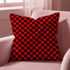 Checkerboard Cushion Cover MultiScene Pillow Cover for Home  Car  Reversible Soft  Durable for Daily Use