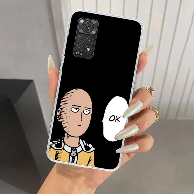 1 Punch Man Anime Phone Case for Xiaomi Redmi Note 15 14 14S 13 12S 12 Pro 11S 11 Plus 11T 11E 10S Soft Funda Print Shell Redmi