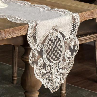 Table Runner Coffee Table Flag Europe Embroidery Lace Table Cloth Long Coffee Tv Drawer Cabinet Piano Cover Towel Dust Cover