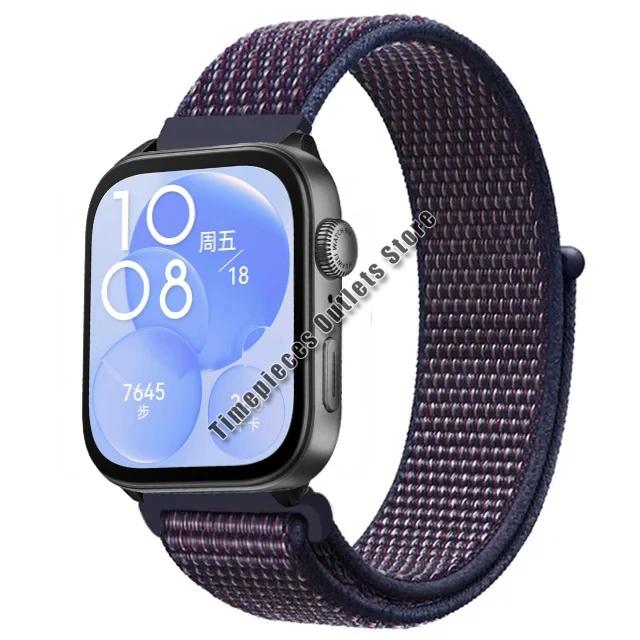 Nylon Loop Strap For Huawei Watch Fit 3 Sport Breathable Replacement Bracelet Wristband For Huawei Watch Fit 3 Belt Accessories