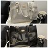 Sac à Bandoulière Y2k JK Sac Cabas en Toile à Nœud Mode Sac Itabag Transparent Étudiant