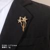 Fashion Accessories Personalized Tassel Pentagram Brooch Suit Corsage Chain Pendant Men'S And Women'S Cardigan Pin Buckle