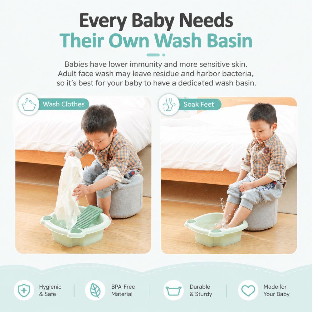 Thickened Washboard Laundry Basin Large Capacity Household Washbasin Multifunctional
