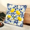 Lemon Tree Cushion Cover Soft Short Plush Pillow Cover Smooth Cozy Texture Aesthetic Cushion Case Home Decor