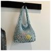 Hollow Knitted Handbag Summer New Solid Color Niche Design Fashionable Versatile Women's Bag