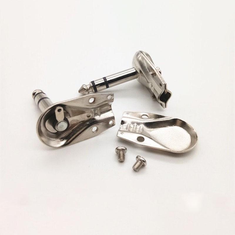 Złącze wtykowe audio 6,35 mm Mono/Stereo 2/3 piny 6,35 mm Kąt prosty 90 stopni dla audio Gitara Fono Mikrofon 1/4 cala